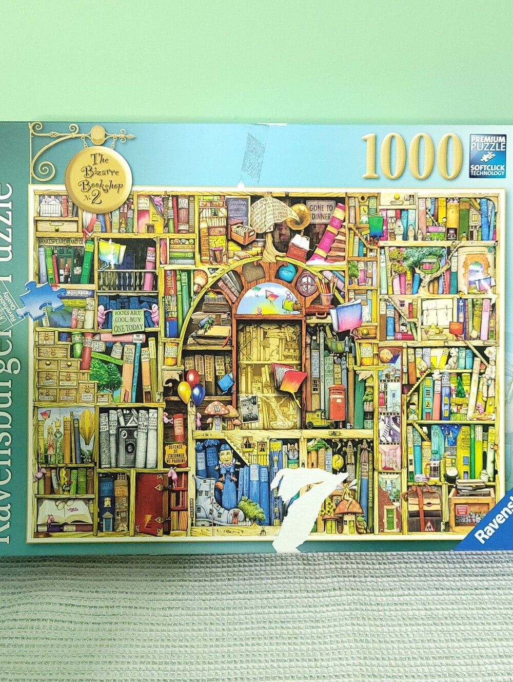 RAVENSBURGER, The Bizarre Bookshop #2, 1000 Piece Puzzle